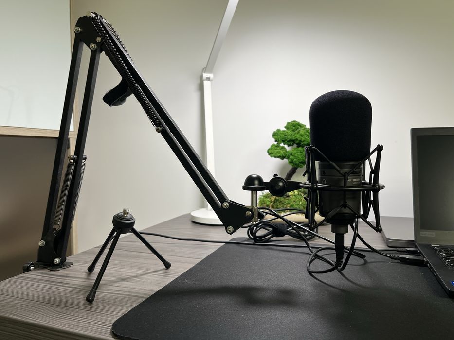 Мікрофон Audio-Technica AT2020 USB + підставки + тримач + поп-фільтр