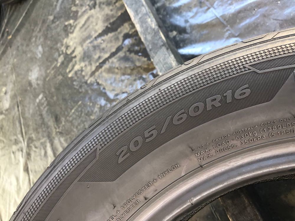 Розпаровка 205/60 r16 Hankook Літо 1шт 2017рік (304)