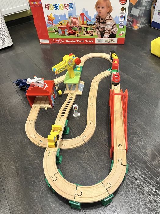 Дитяча іграшкова залізниця з дерева EdWone