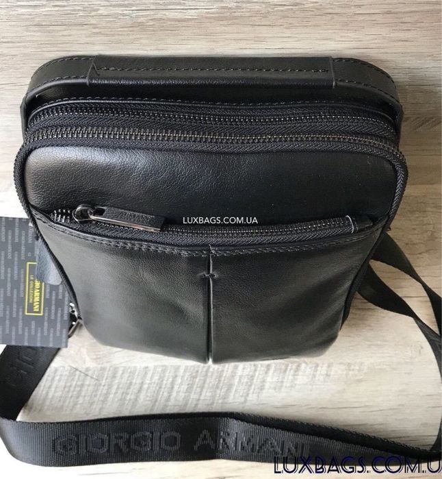 Мужская кожаная сумка Armani Армани