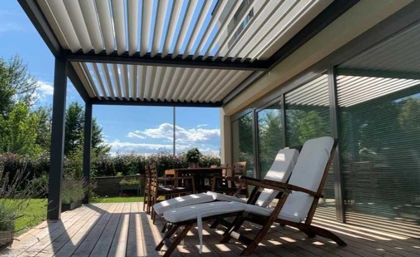 Pergola LAMELOWA z montażem Almos-BioClim  5x3m Automatyka Mazowsze