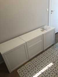 System modułowy BESTA Ikea białe szafki