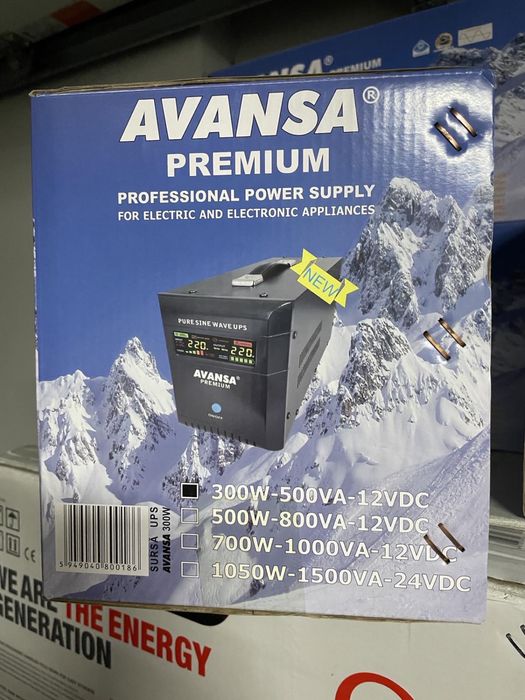 Источник бесперебойного питания Avansa UPS 300w-500VA