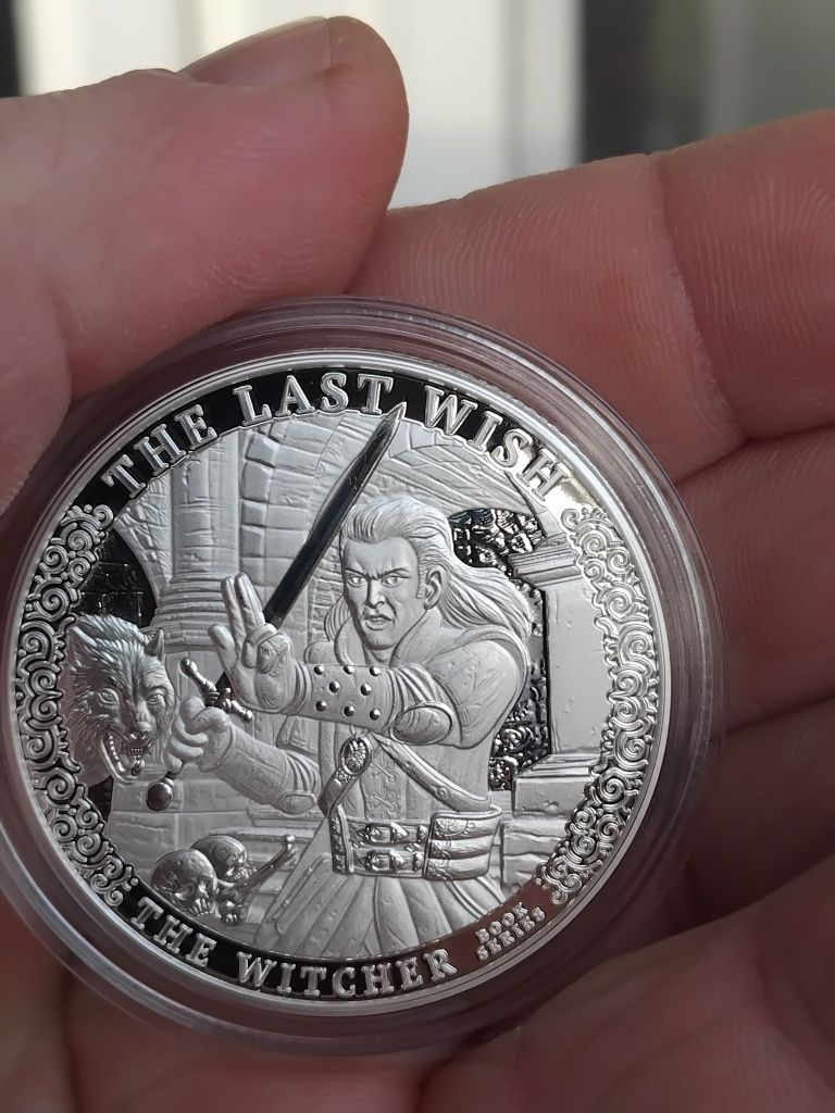 Wiedźmin.OstatnieŻyczenie-srebrna moneta/walor kolekcjonerski