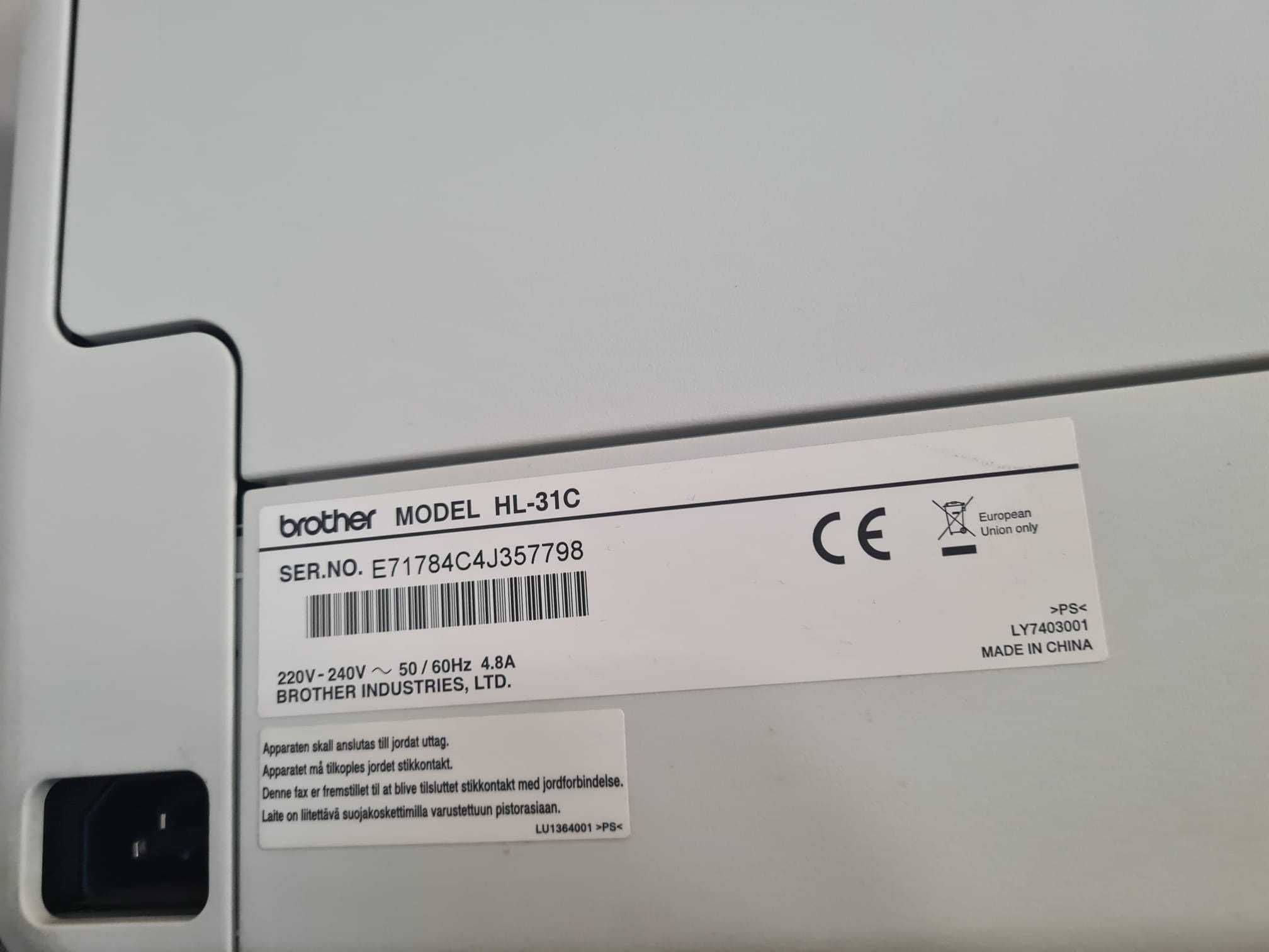 4x Drukarki Brother HL-31C na części
