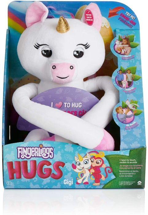 Игрушка-обнимашка единорог WowWee Fingerlings Hugs - Gigi (White)