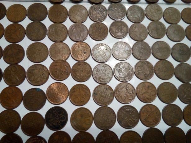 Conjunto de 257 Moedas de 50 Centavos