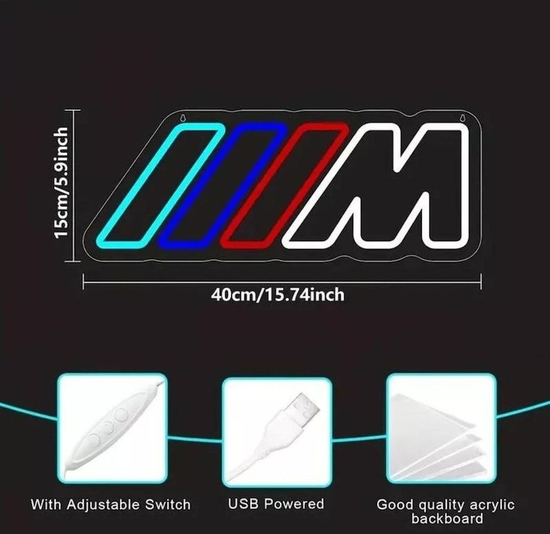 BMW M Neon Led Ajustável