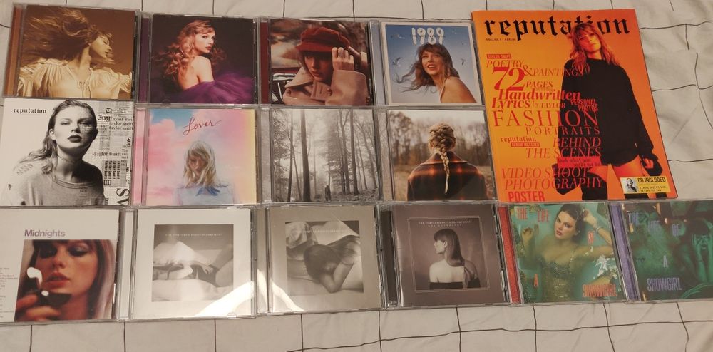 Kolekcja płyt Taylor Swift (od Fearless TV do The Life Of A Showgirl)