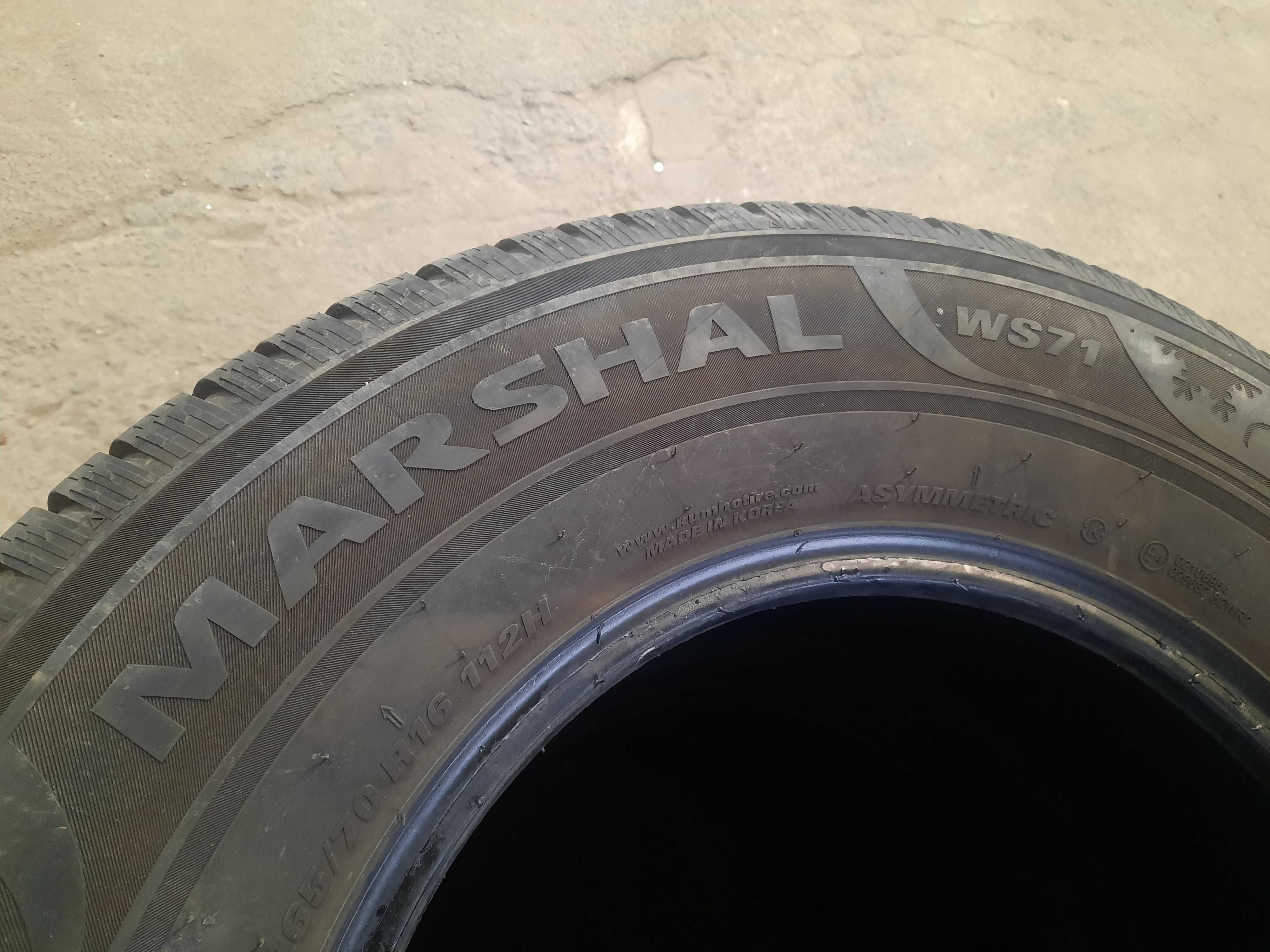 Гума зимова внедорожнік Marshal 265×70 r16 корея 112Н 23р.