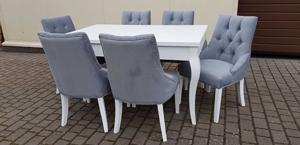 Krzesła glamour Chesterfield wygodne pikowane  PRODUCENT nowe