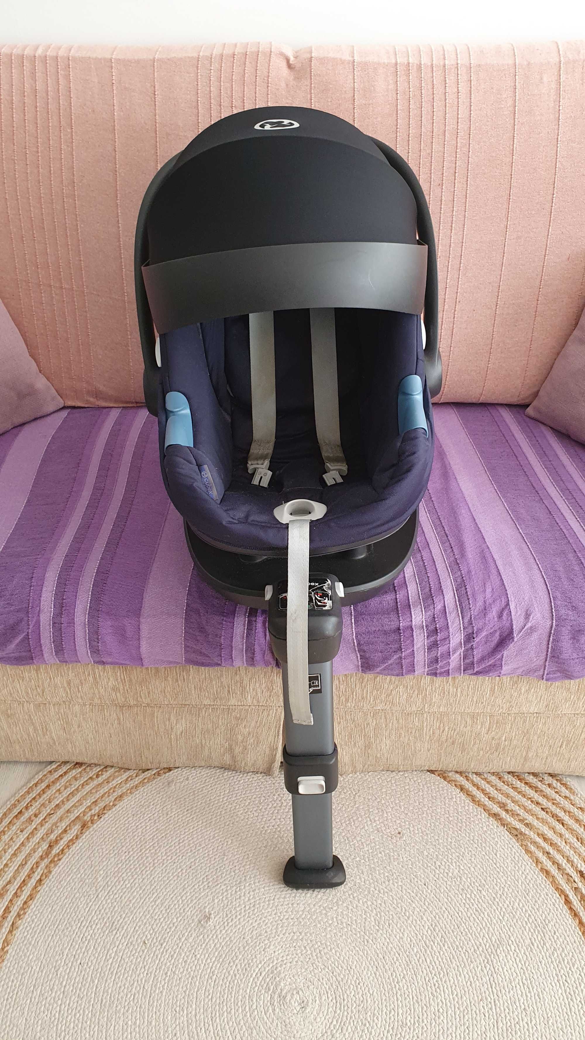 Combo Base Isofix + Ovo Aton I-size + Cadeira Sirona Cybex