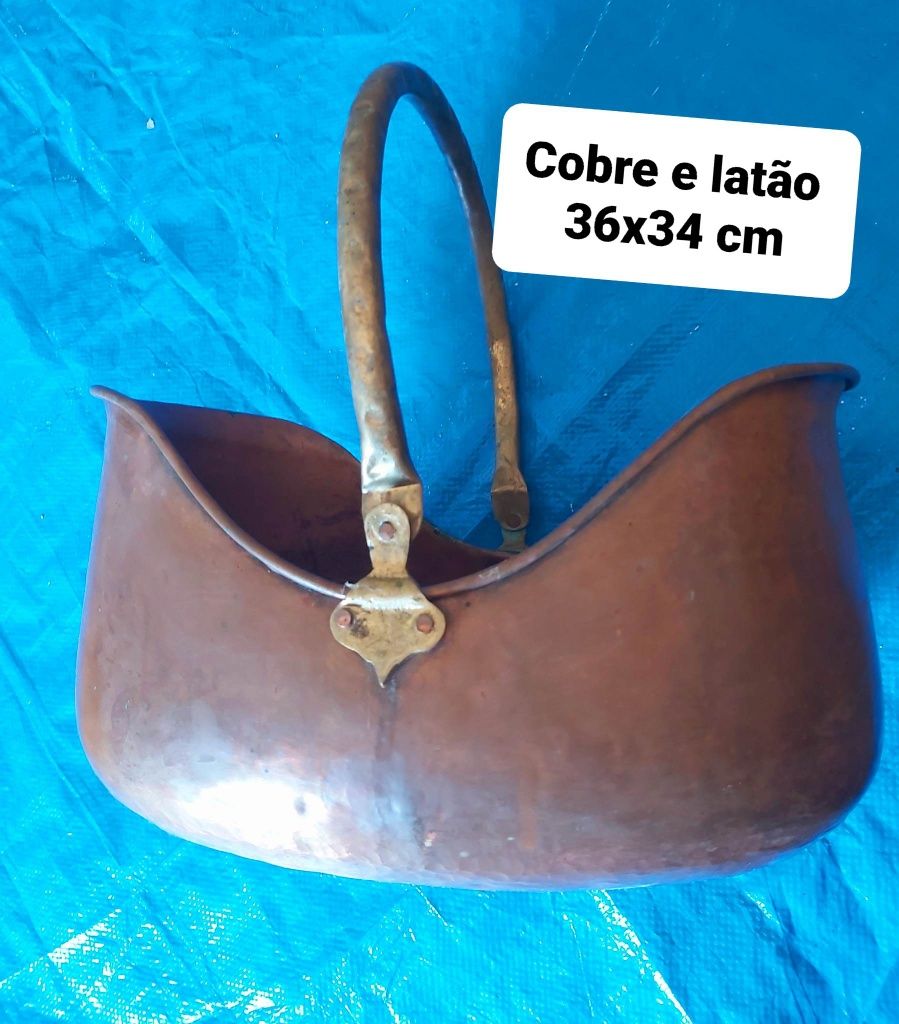 Peça em cobre e latao