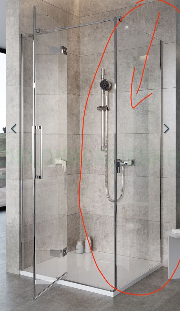 Ścianka prysznicowa Cersanit Crea 90x200  S159-010 - nowa!!! - WALK-IN