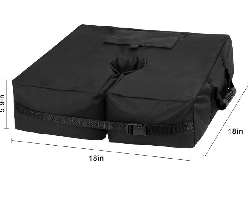 Torba na ciężarki do parasola riogoo czarna