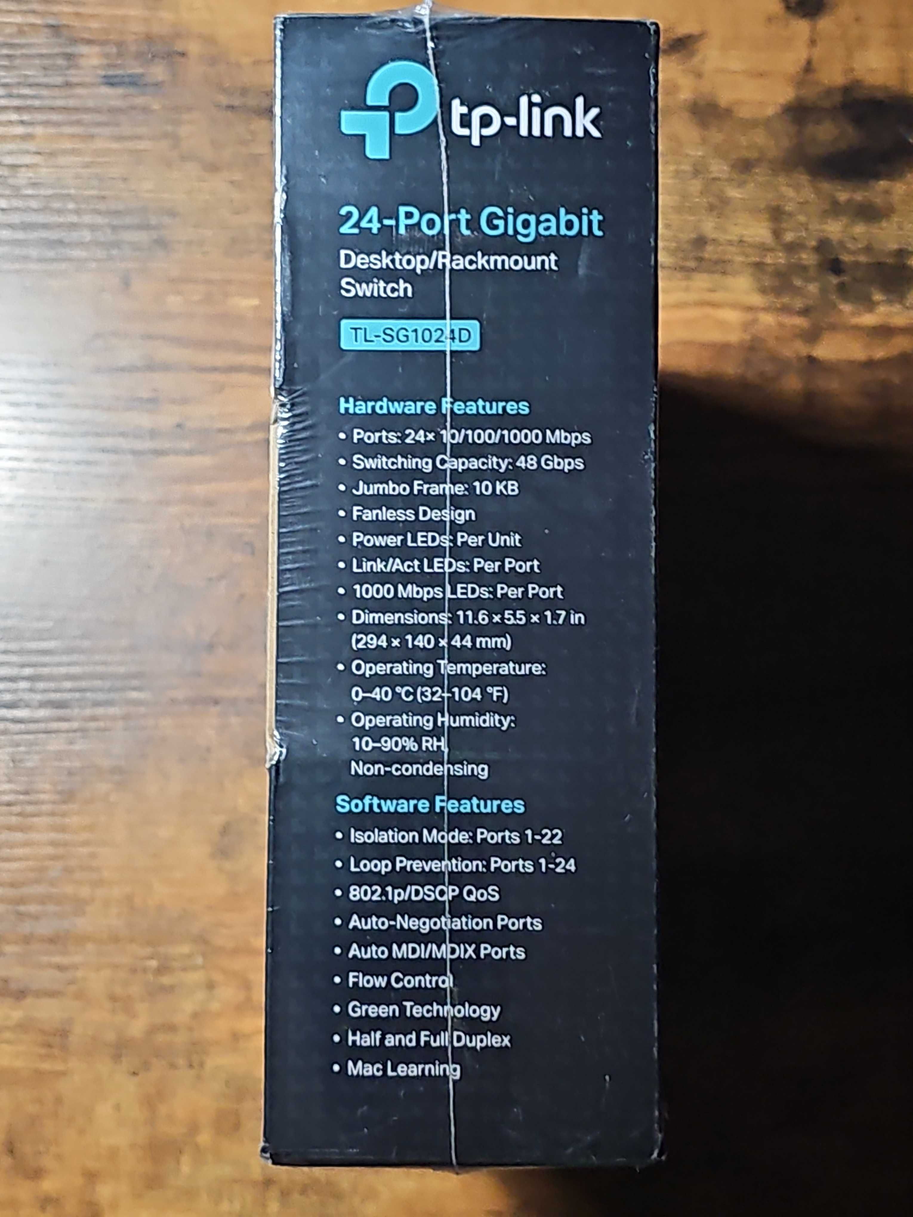 TP-Link 24-Port Gigabit Ethernet Switch, Rack-Mount/Desktop
