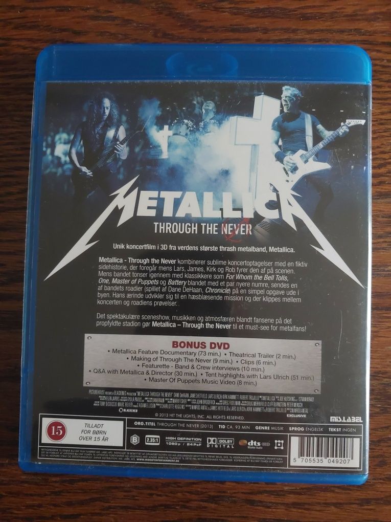 Koncert bluray 3D Metallica Through the never