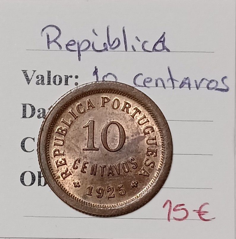 10 centavos 1925 bela