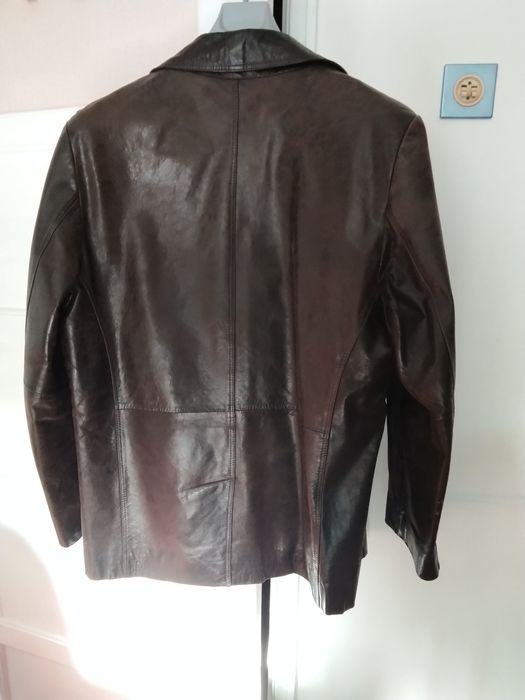 Casaco em pele, 52, castanho
