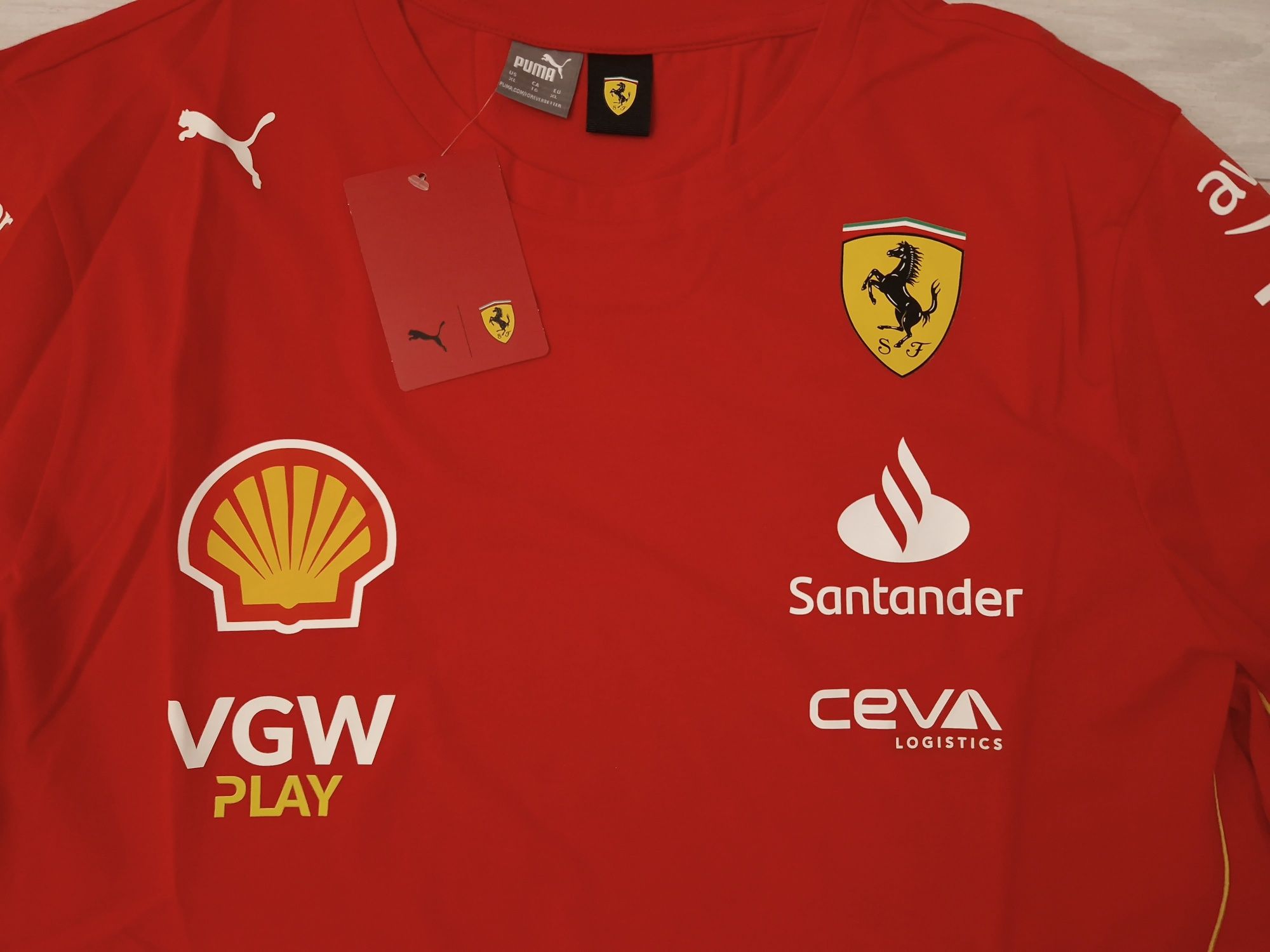 koszulka Charles Leclerc, Scuderia Ferrari 2024, F1, Formula 1, Puma