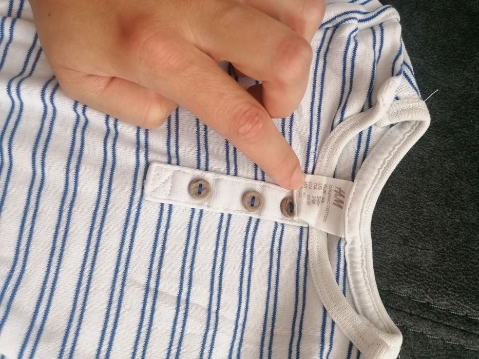 Zestaw komplet H&M body + spodenki 62