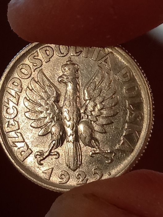 Srebrna moneta 1 zł żniwiarka