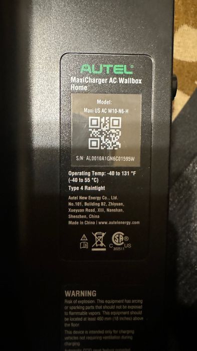 Лучшая настенная зарядка 10 кВт Autel MaxiCharger AC Wallbox Home