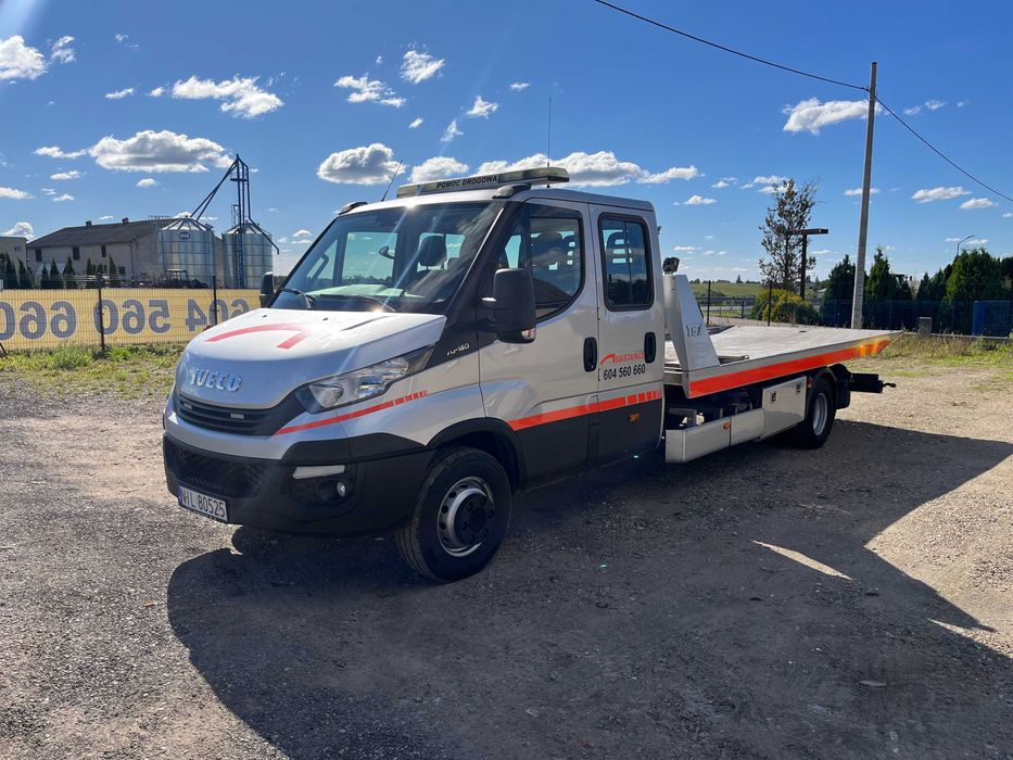 iveco daily 70c18 autolaweta hydro platforma holownik