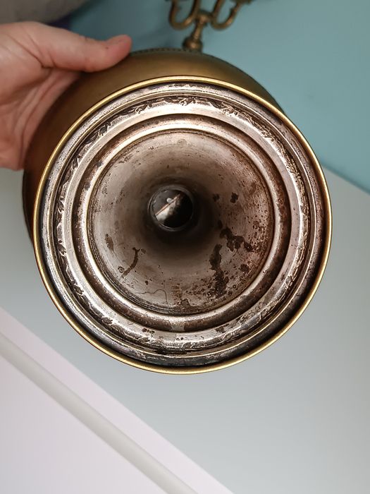 Patera secesja mosiądz , zabytek .