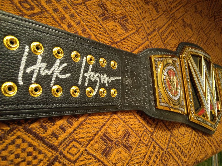 WWE pas mistrzowski replika autograf Undertaker Hulk Hogan !!!