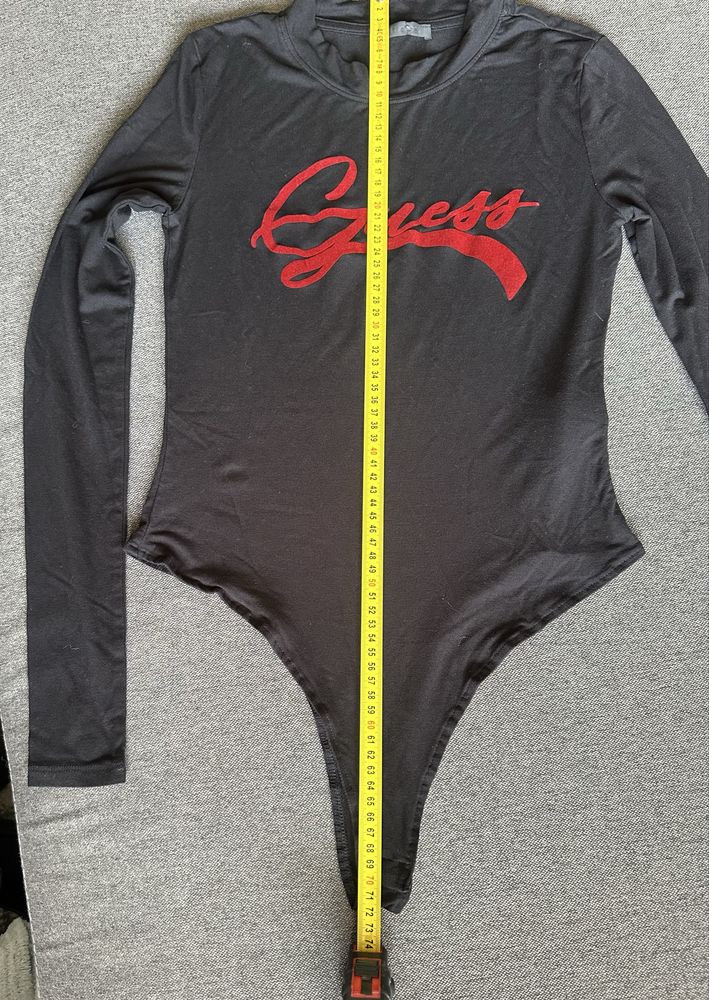 Guess body czarne z napisem M/S