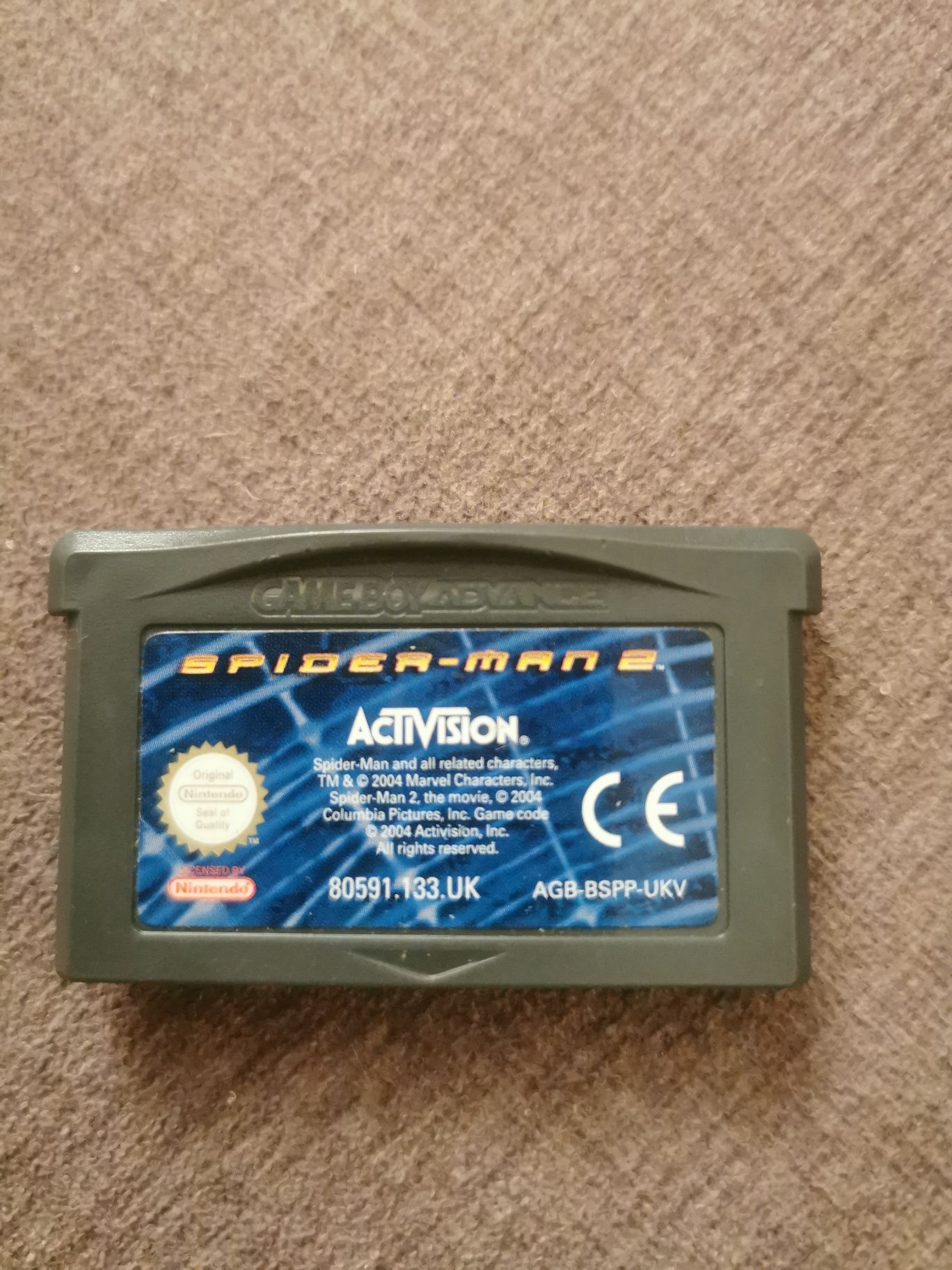 Vendo jogo homem aranha 2 para game boy advance