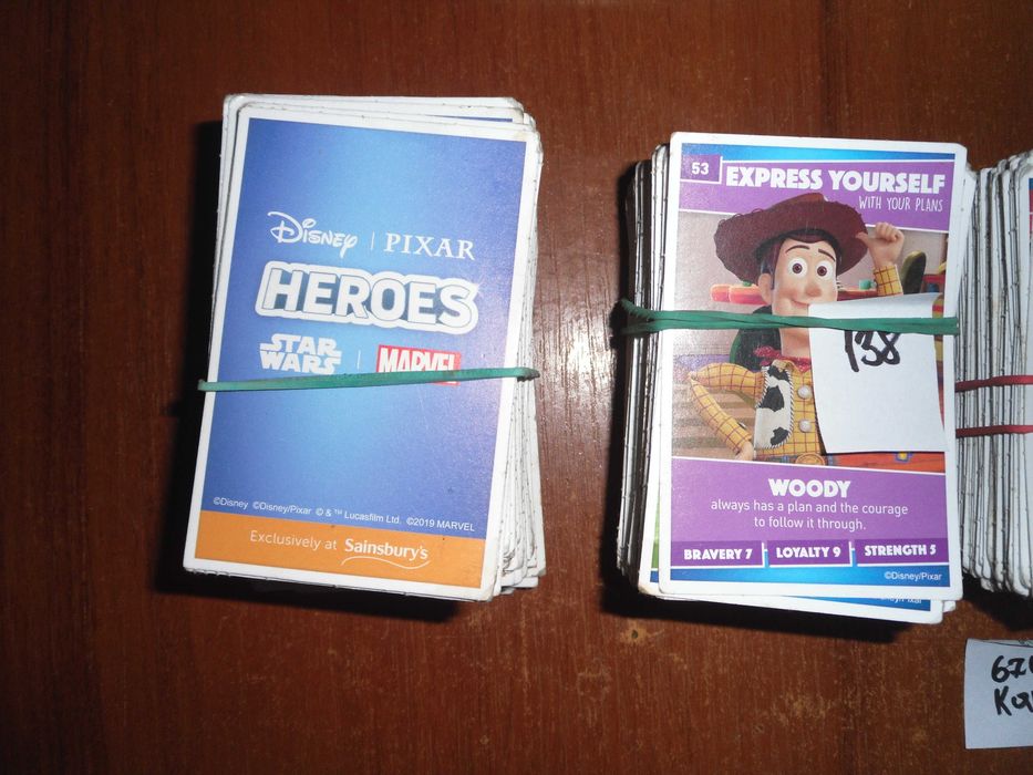 Disney Pixar Marvel Star Wars Heroes коллекционные карточки(Лот!)