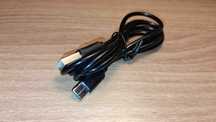 Kabel USB-A Do USB-C Czarny Ładowanie Dane