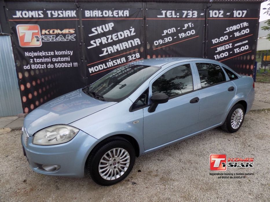 Fiat Linea !! BIAŁOŁĘKA !! 1.4 Benzyna + LPG (77 KM), 2007r. prod.! KOMIS TYSIAK