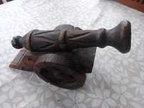 Rzeźba armata drewniaa 32 cm