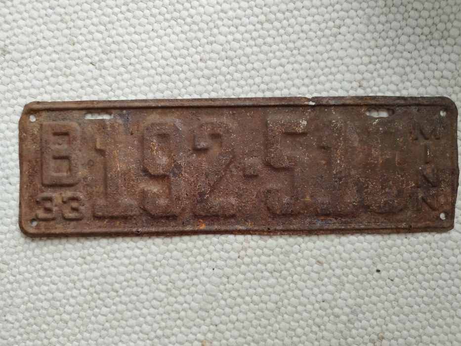 Tablica USA Minnesota 1933 tanio zabytek oryginał