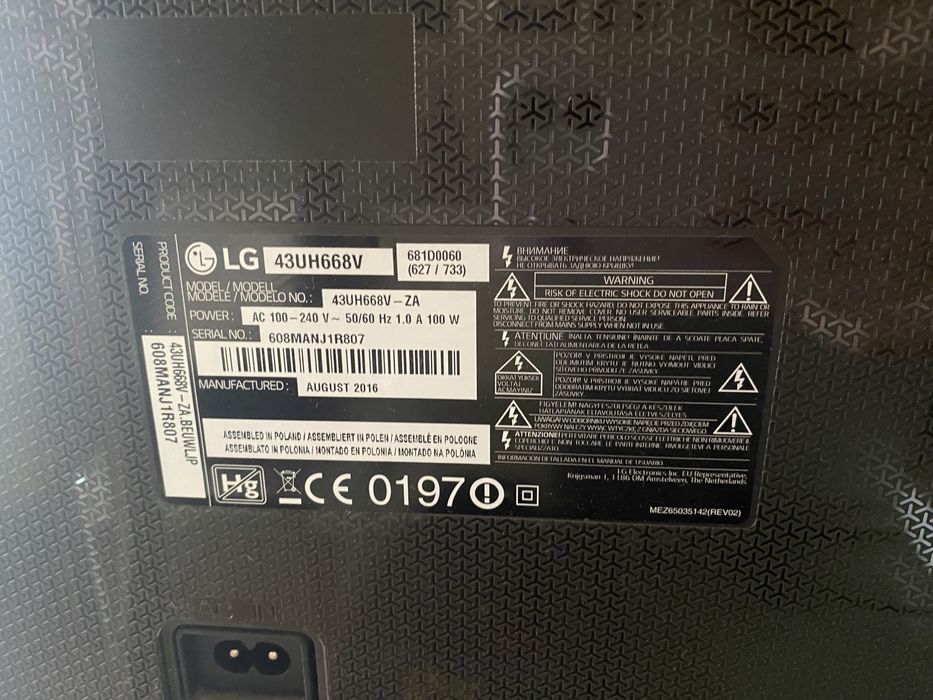 Televisao LH com avaria