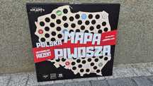 Mapa piwosza mapa Polski kolekcja kapsli