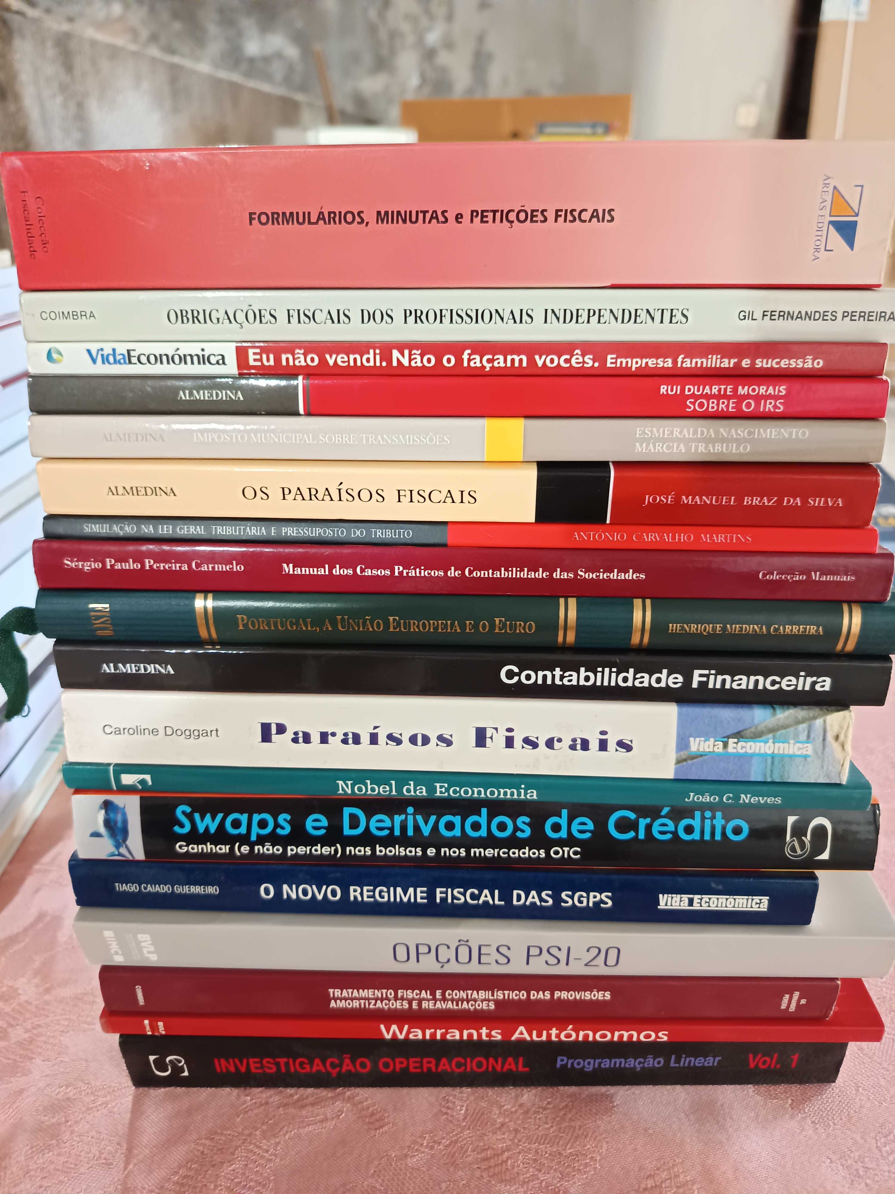 Lote livros Economia, Contabilidade, Finanças, Estatística emPortuguês