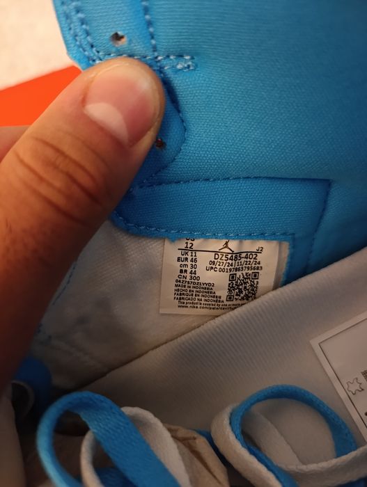 Air Jordan 1 High UNC Reimagined - tamanho 46