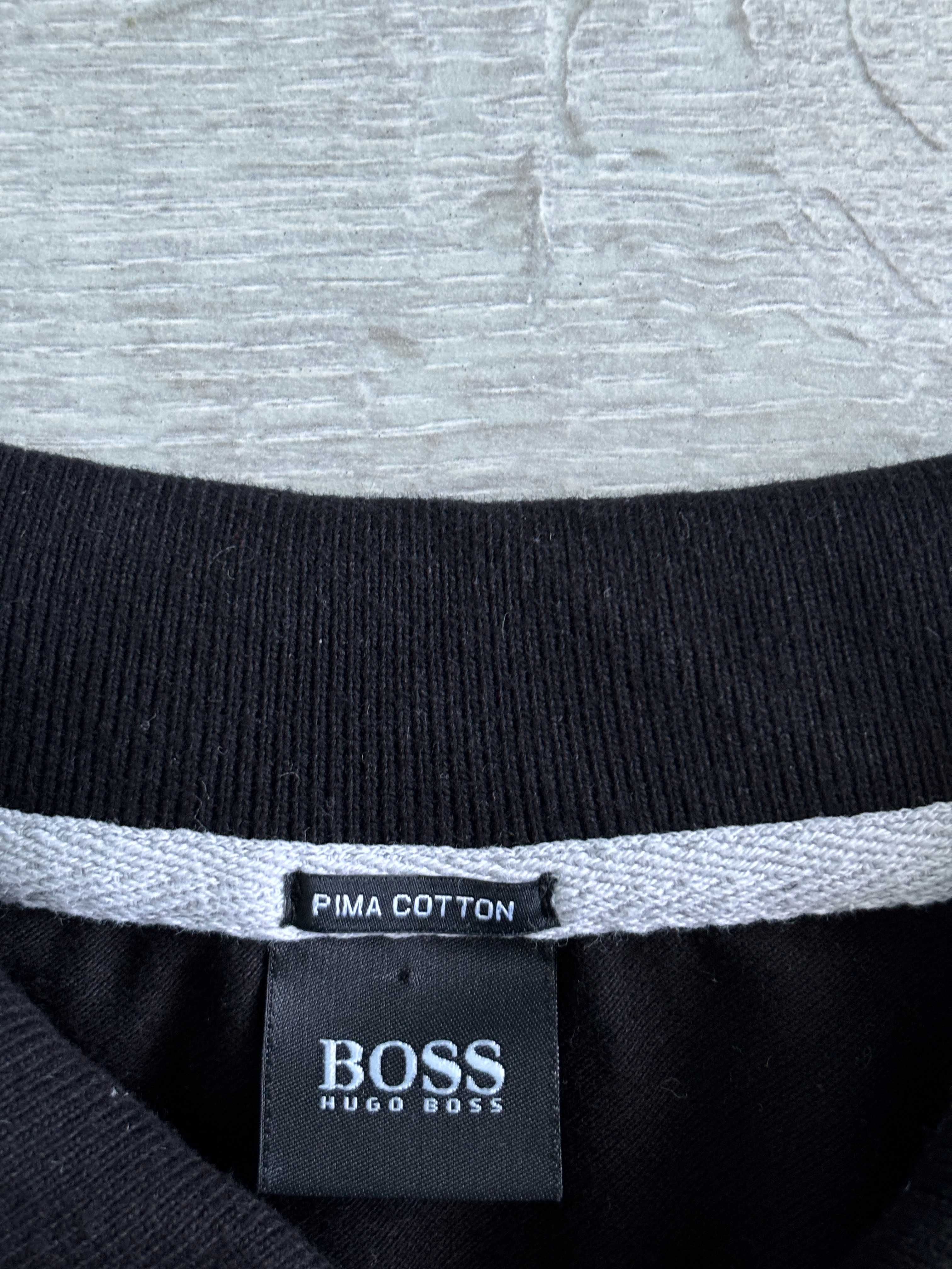 Чорне Поло Hugo Boss XL ХЛ Хуго Босс Черная Футболка Тенниска Оригинал