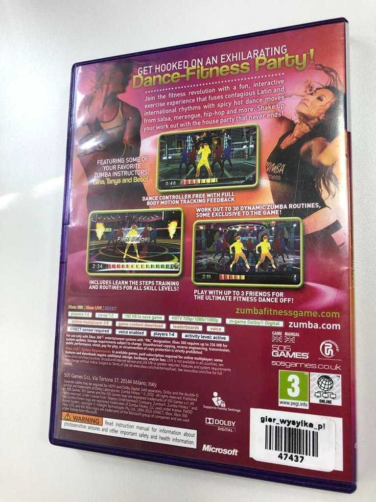 Zumba Fitness Join the Party KINECT X360 Sklep Warszawa Wola