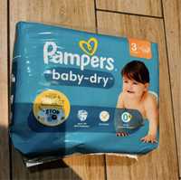 3 paczki pampersów Pampers baby dry 3