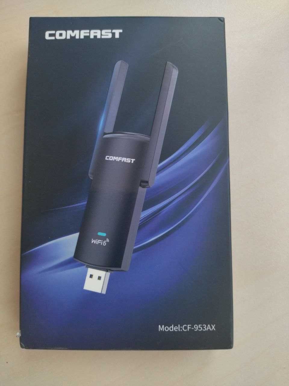 Wi-Fi 6 USB 3.0 адаптер Comfast CF-953AX двочастотний 2,4 ГГц/5,8 ГГц