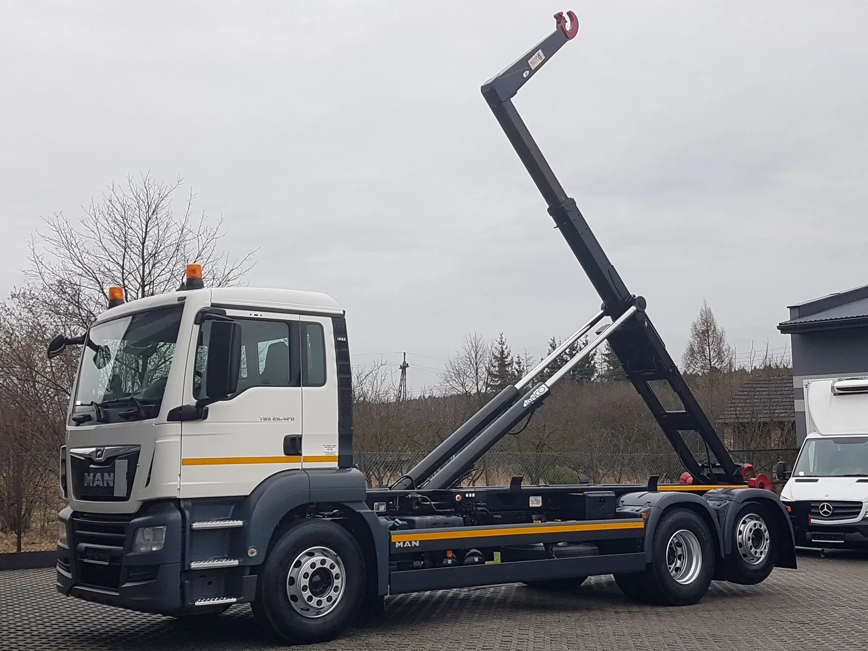 MAN TGS 26.420 E6 HAKOWIEC HS20 6x2 3-OSIE KLIMA  TGS 26.420 E6 HAKOWIEC HS20 6x2 3 OSIE Klima Do Kontenerów