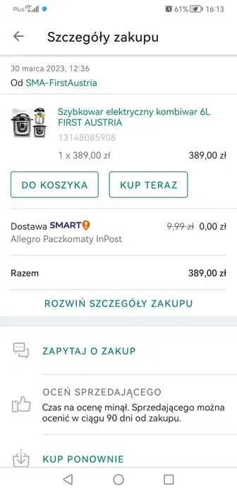 Szybkowar elektryczny kombiwar 6L FIRST AUSTRIA