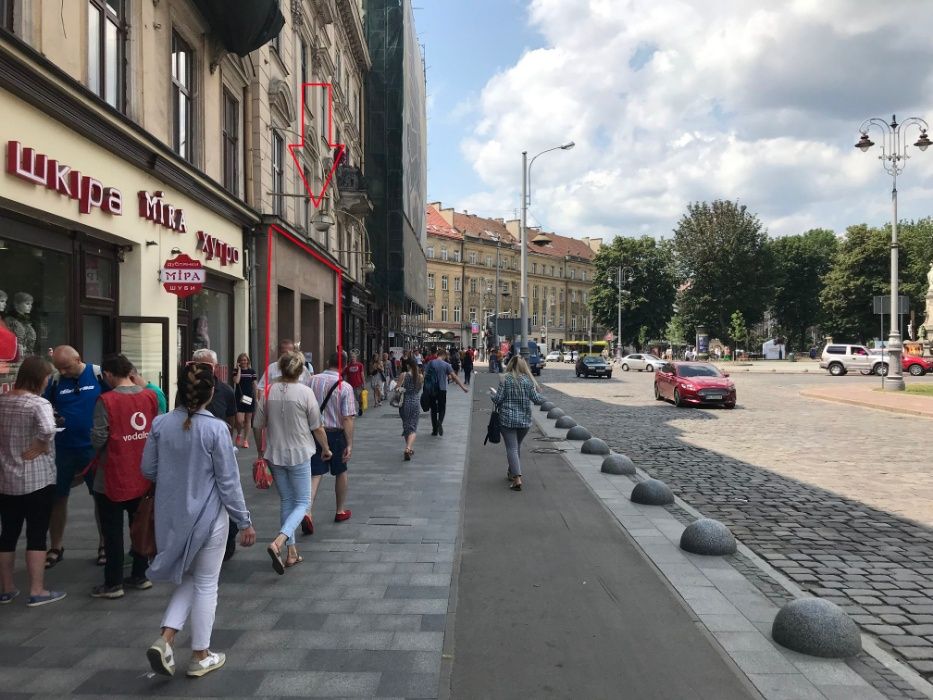 Оренда комерційних площ м. Львів пл. Міцкевича 5 (230 м.кв.)