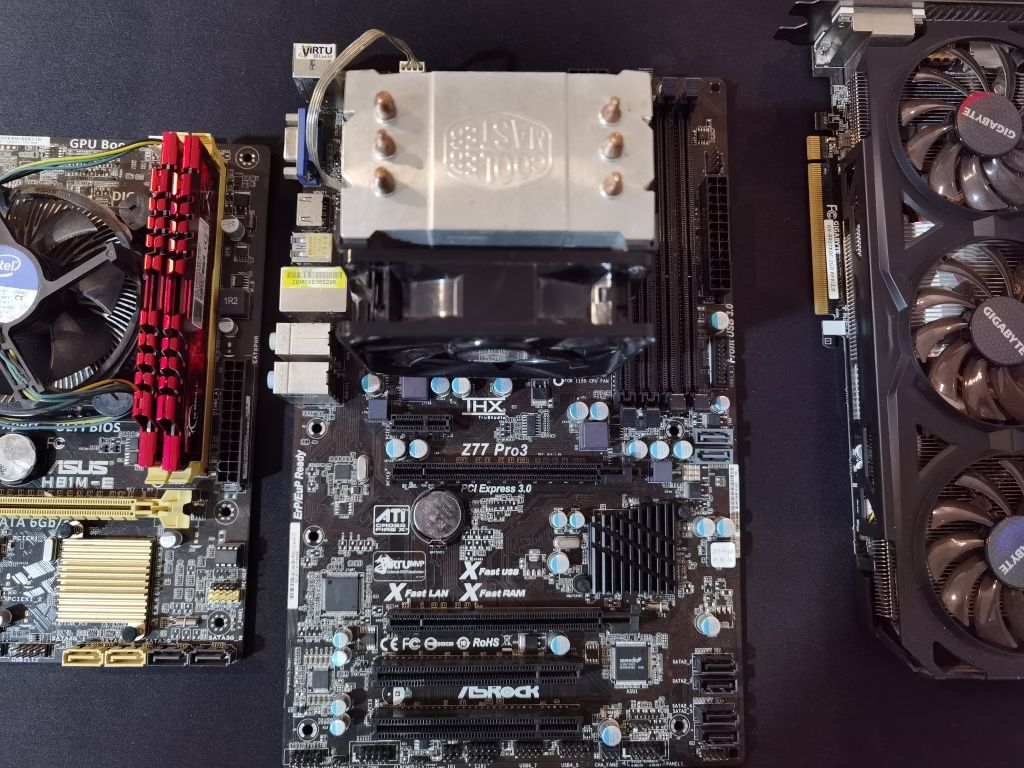 Board ASRock z77 pro3 + Xeon + cooler