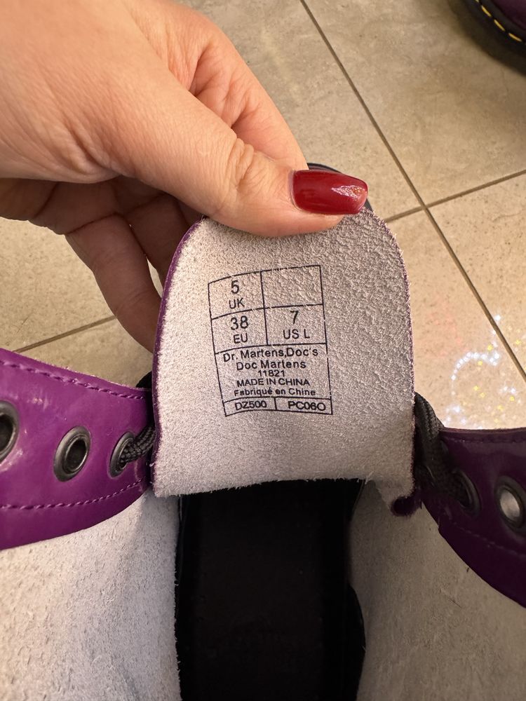 Dr. Martens 1460W Purple Violet Patent Lamper